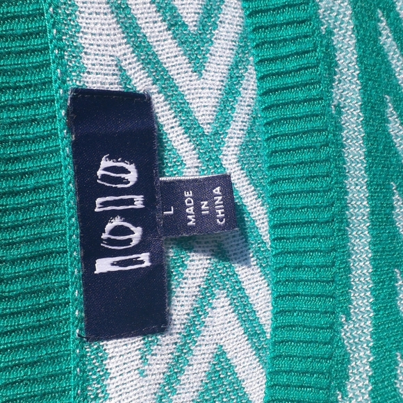 DODO Turquoise Sweater Tunic Top, Size L - Picture 3 of 8